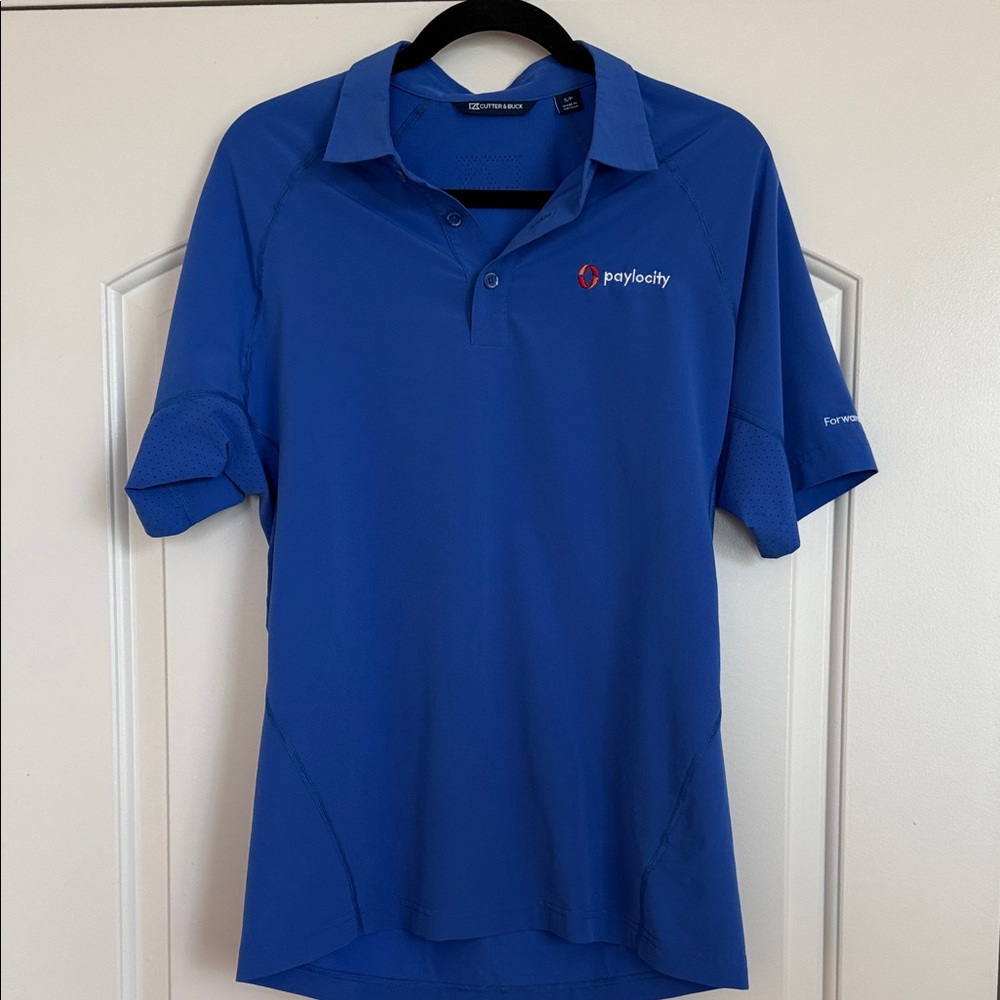 Blue Performance Polo Shirt Paylocity Branded
